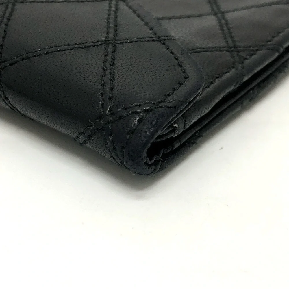 CHANEL black lambskin